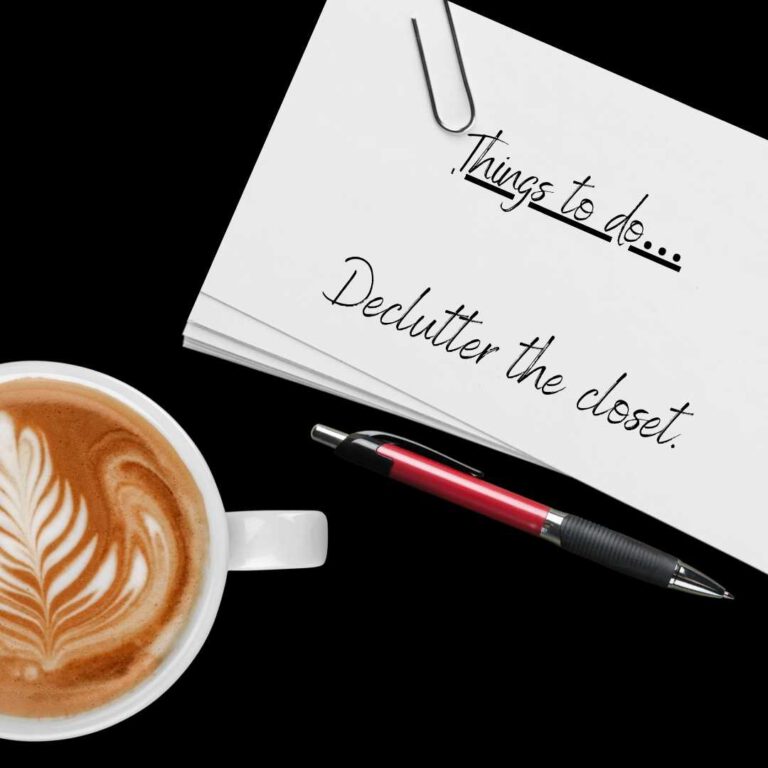 Things to do… Declutter the closet